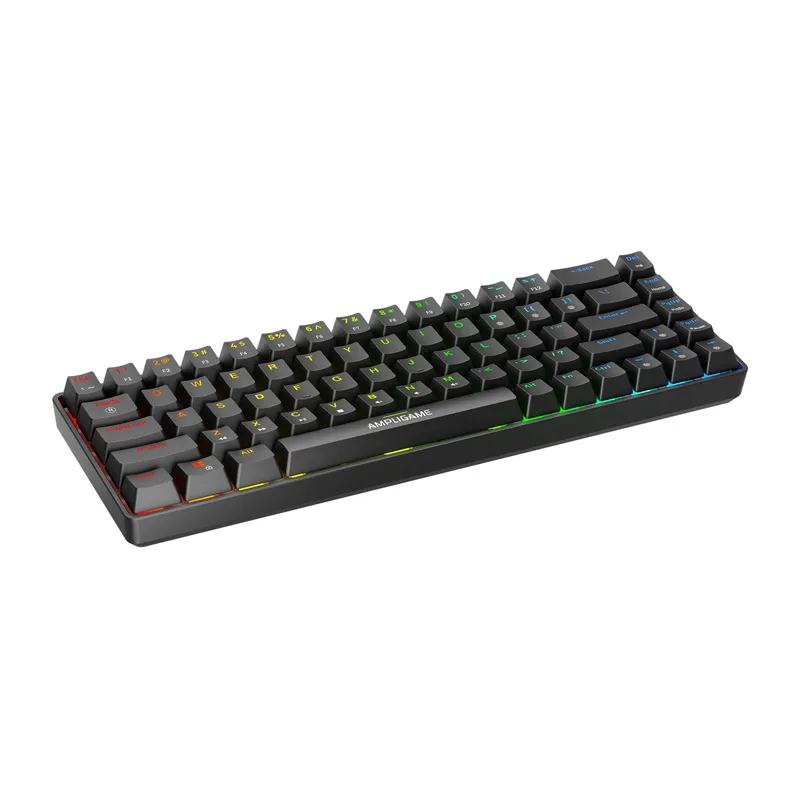 Fifine GK1 mehaaniline klaviatuur, 65% RGB (must) universaal