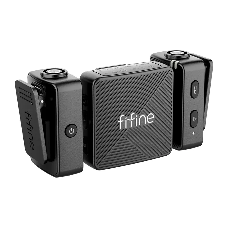 Fifine M9 juhtmikrofoni komplekt (must) universaalne