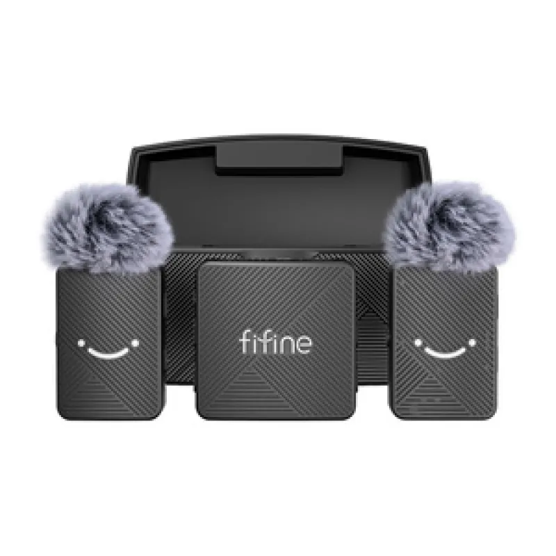 Fifine M9 juhtmikrofoni komplekt (must) universaalne