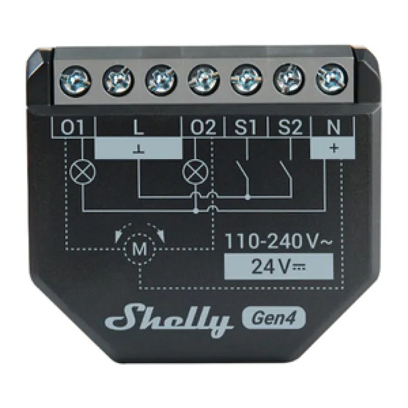 Shelly 2PM Gen4 Zigbee/Matter universaalne juhtimissüsteem