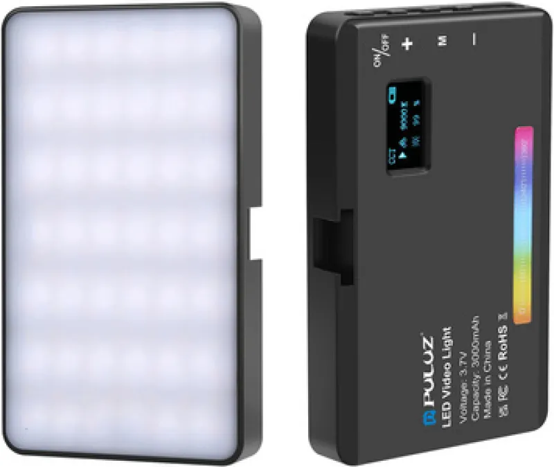 PULUZ Taskulamp LED Foto Lamp (Must) universaalne