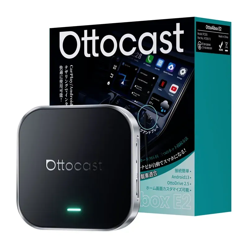 Ottocast OttoAibox E2 Wireless CarPlay/Android Autokaabliadapter universaalne