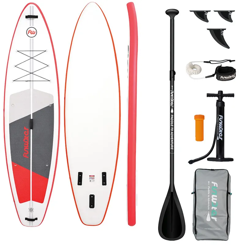 FunWater SUP laud, SUPFW69C, 3,35 m (punane-valge) universaalne