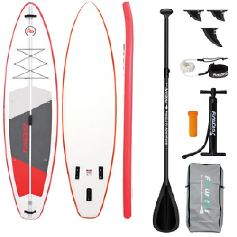 FunWater SUP laud, SUPFW69C, 3,35 m (punane-valge) universaalne