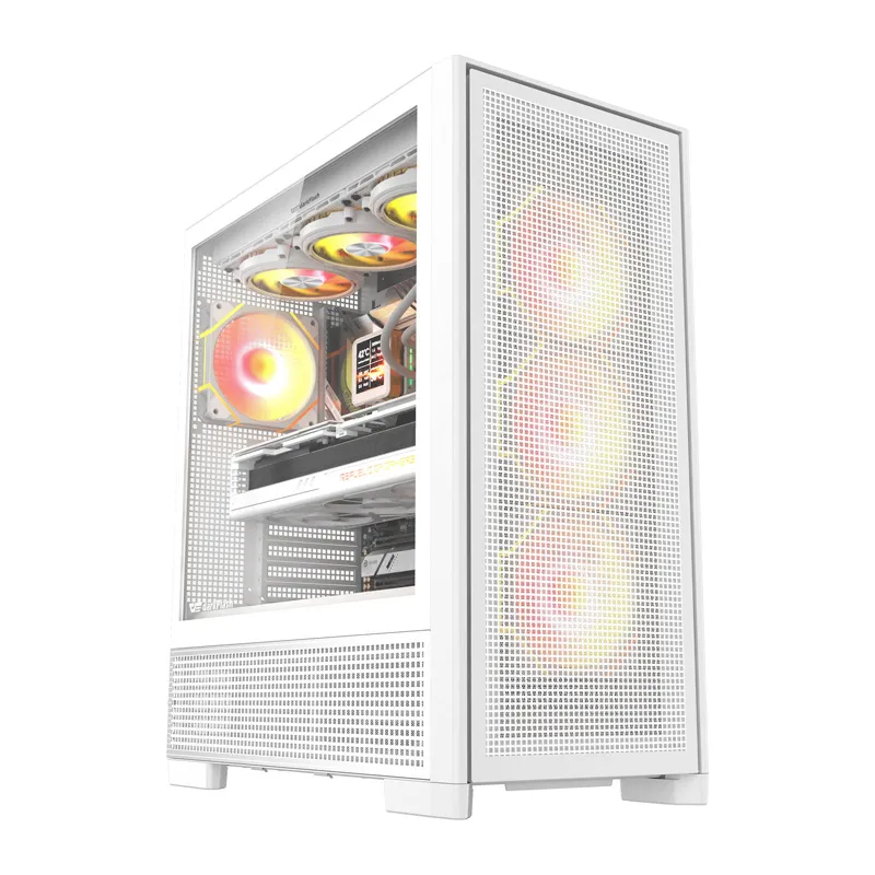 DarkFlash AIRNOVA arvutikarp (valge) + 3 universaalset ventilaatorit