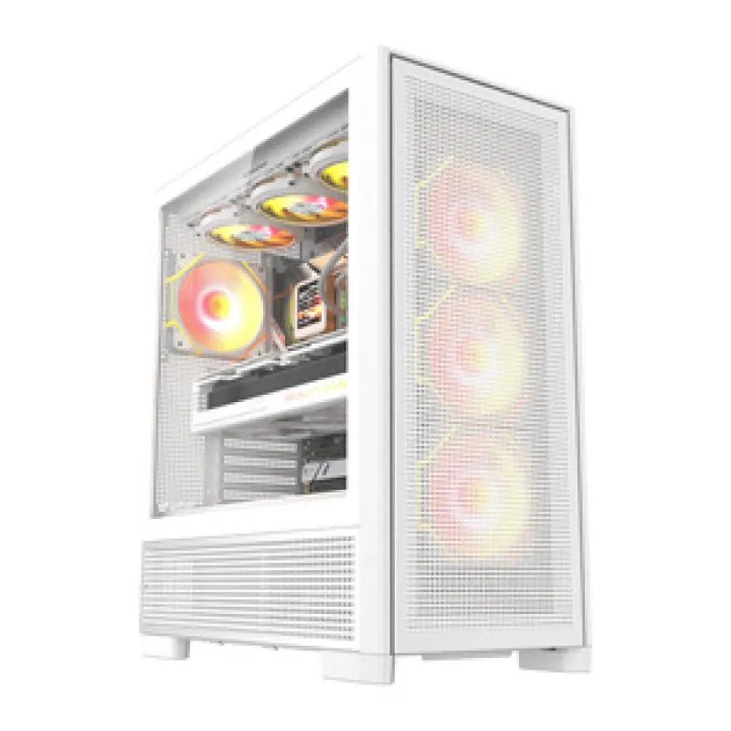 DarkFlash AIRNOVA arvutikarp (valge) + 3 universaalset ventilaatorit