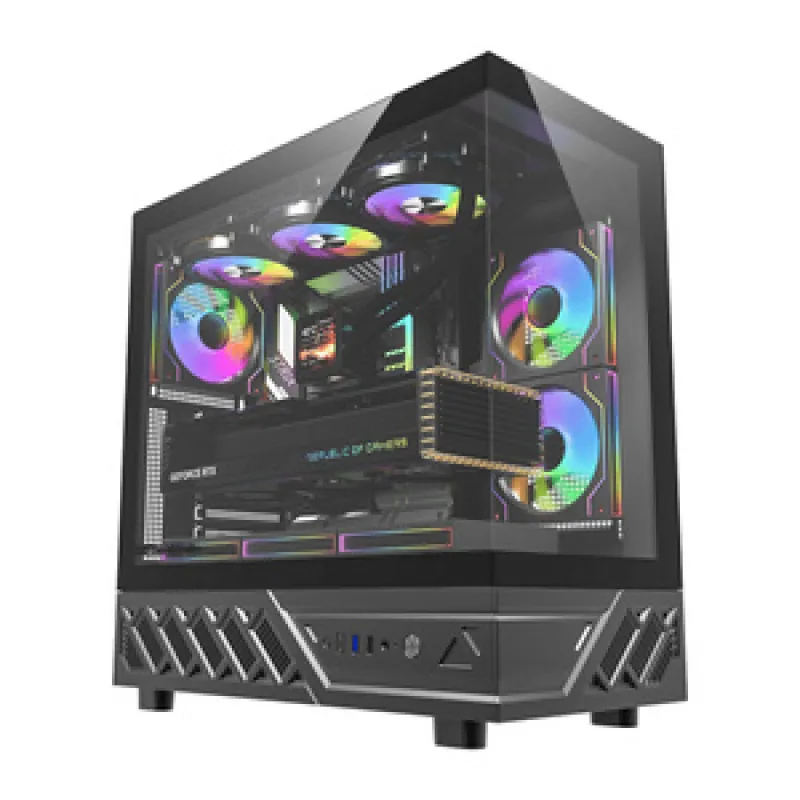 DarkFlash DS950 arvutikarp (must) + 6 ventilaatorit universaalsed