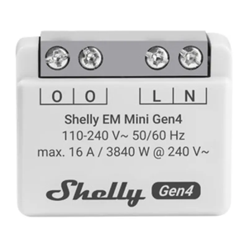 Shelly EM Mini Gen4 WiFi/Matter universaalne energiaseade