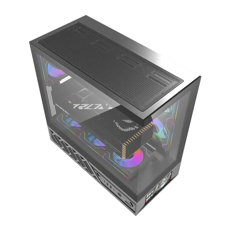 DarkFlash DS950V arvutikarp koos ekraaniga (must) + 6 ventilaatorit universaalne
