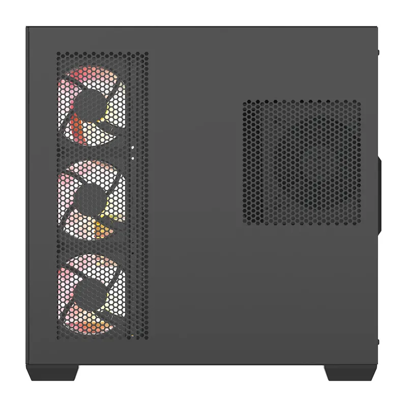 DarkFlash C280 arvutikarp (must) + 7 universaalset ventilaatorit