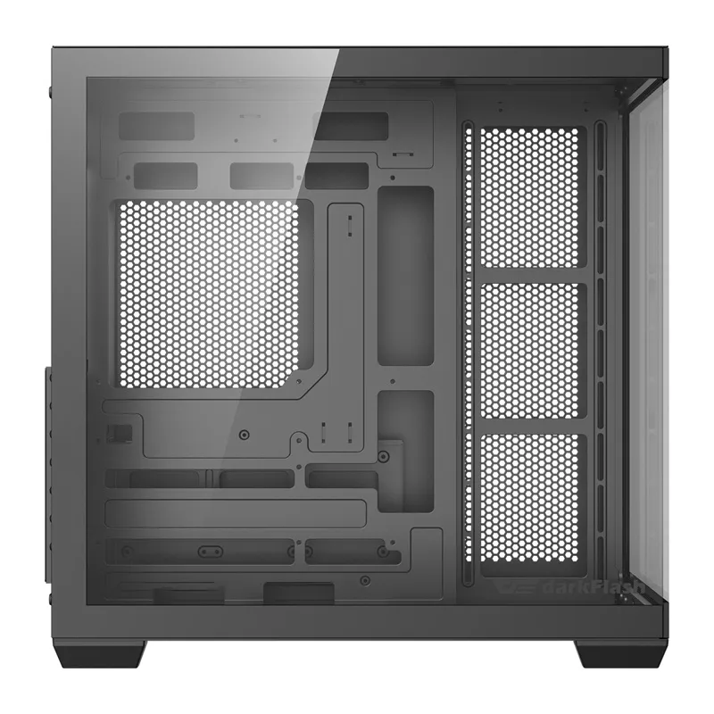 DarkFlash C280 arvutikarp (must) + 7 universaalset ventilaatorit