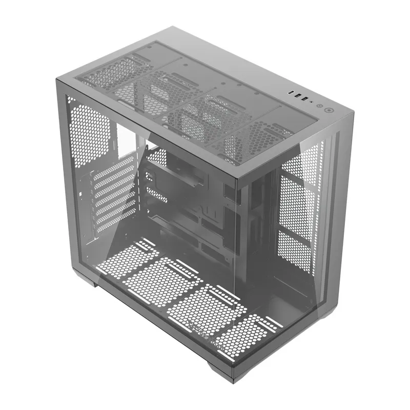 DarkFlash C280 arvutikarp (must) + 7 universaalset ventilaatorit