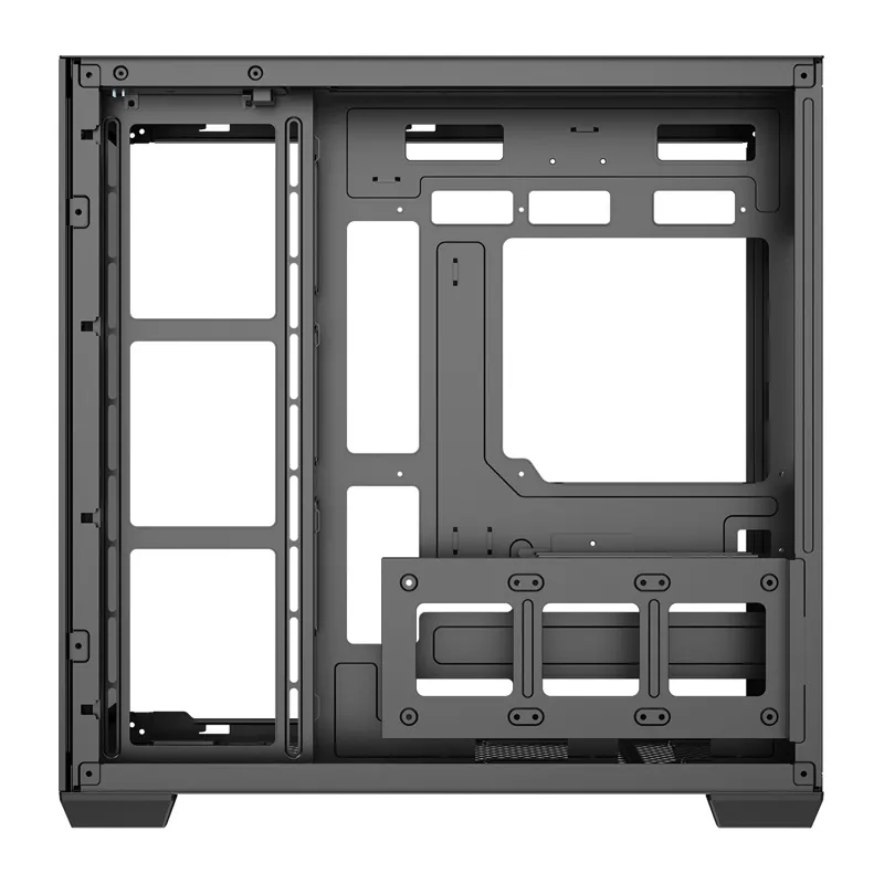 DarkFlash C280 arvutikarp (must) + 7 universaalset ventilaatorit
