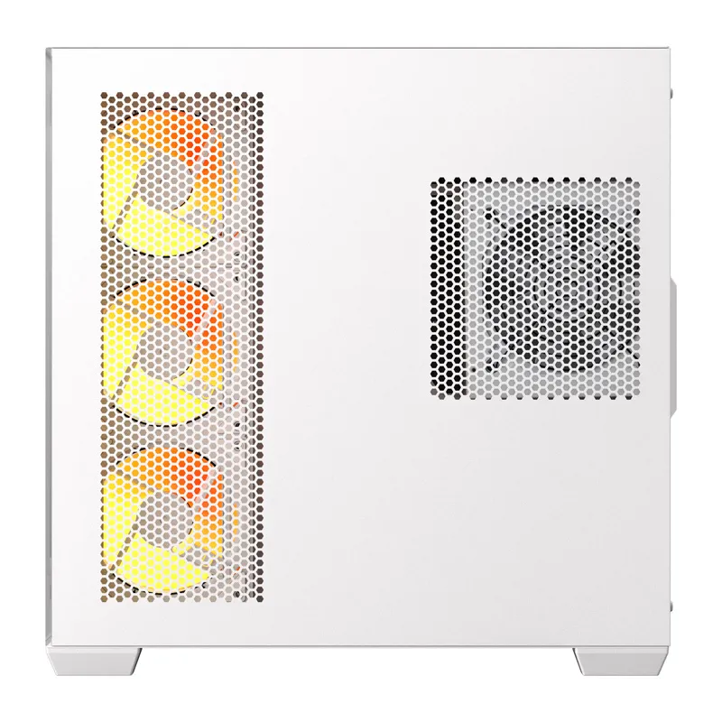 DarkFlash C280 arvutikarp (valge) + 7 universaalset ventilaatorit