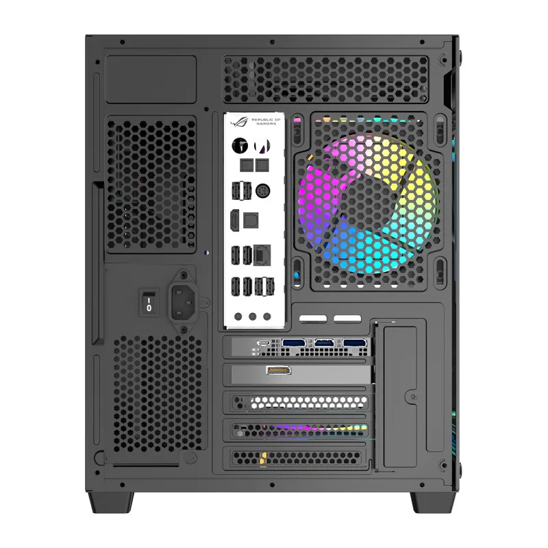DarkFlash B275 PRO arvutikarp (must) + 6 ventilaatorit universaalsed