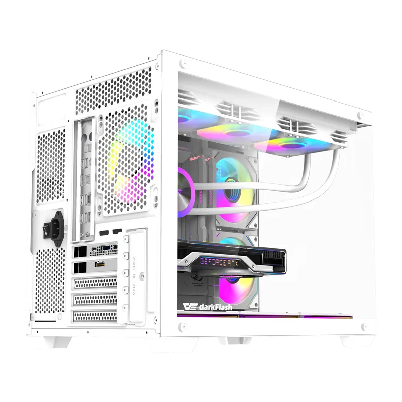 DarkFlash B275 PRO arvutikast (valge) + 6 universaalset ventilaatorit
