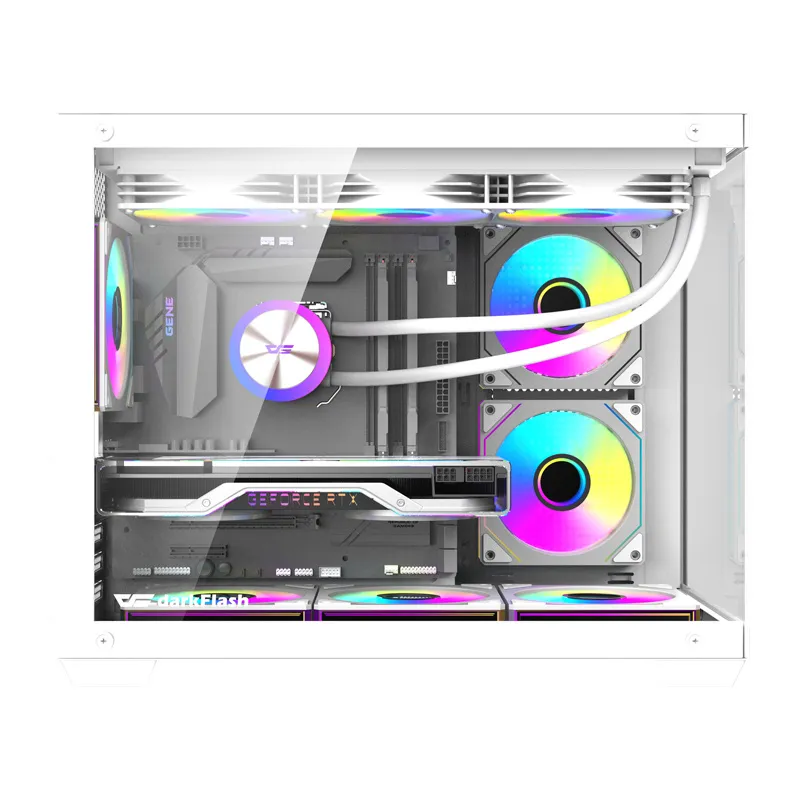 DarkFlash B275 PRO arvutikast (valge) + 6 universaalset ventilaatorit