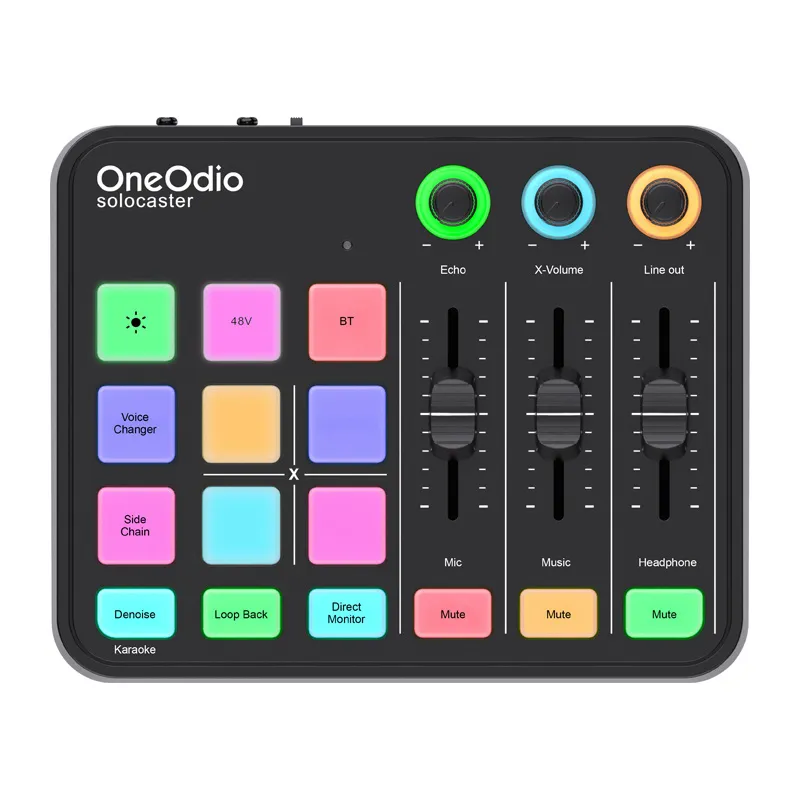 OneOdio Solocaster Audio Segisti ja Helikaar universaalne