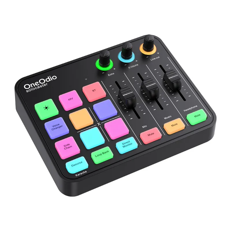 OneOdio Solocaster Audio Segisti ja Helikaar universaalne