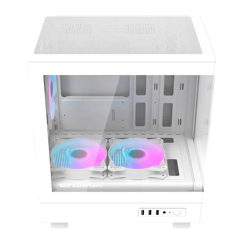Darkflash DB330M Arvutikast + 3 ventilaatorit (Valge) universaalne