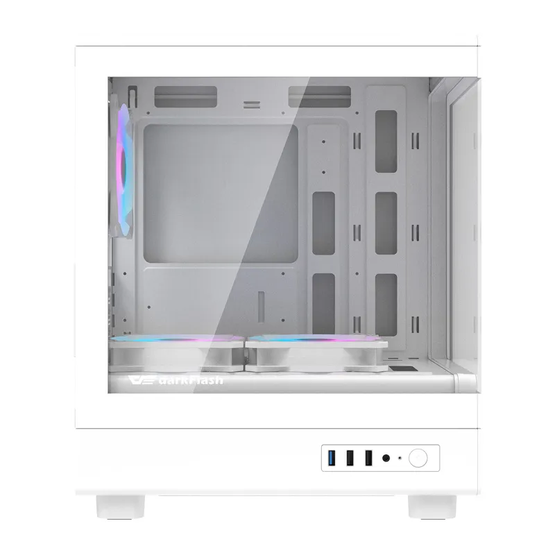 Darkflash DB330M Arvutikast + 3 ventilaatorit (Valge) universaalne