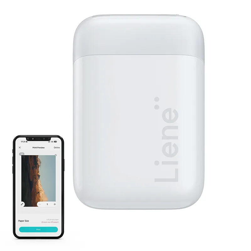 Liene Pearl 2x3" kaasaskantav fotoprinter (valge) universaalne