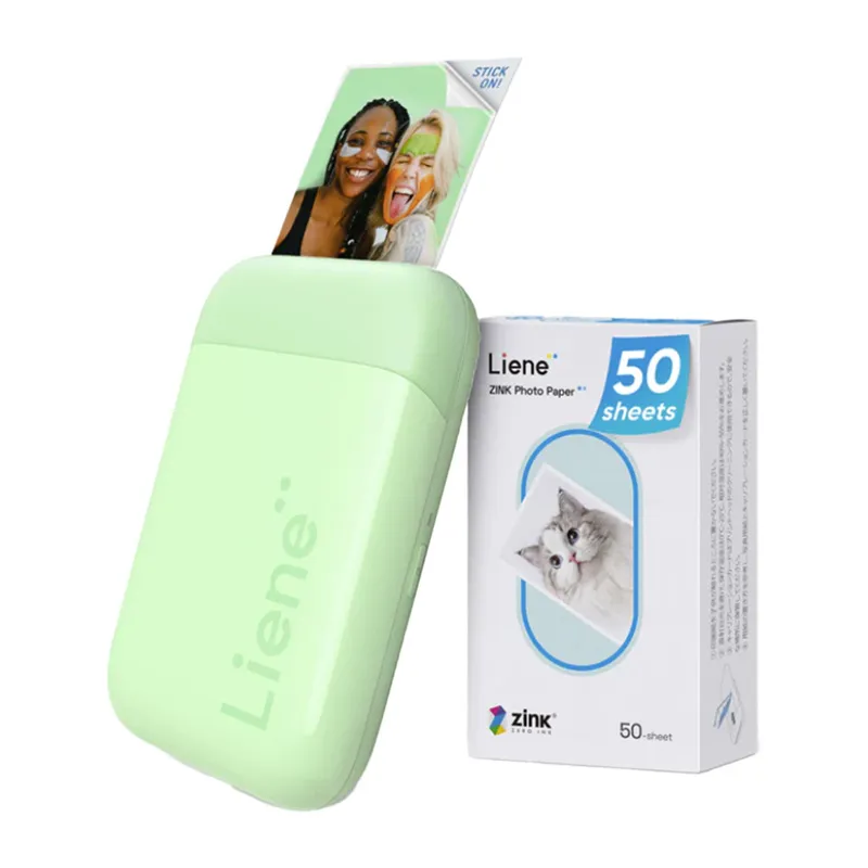 Liene Pearl 2x3" kaasaskantav fotoprinter (roheline) universaalne