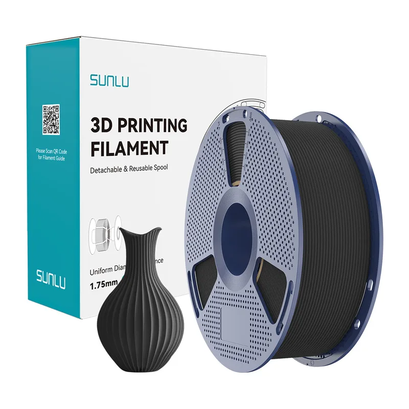 Sunlu PLA Klassikaline Must Filament 1,75 mm 1 kg universaalne