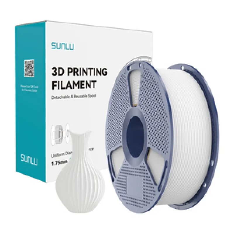 Sunlu PLA Klassikaline Valge Filament 1,75 mm 1 kg universaalne