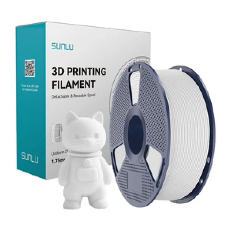 Sunlu PLA Matte Filament (Valge) universaalne