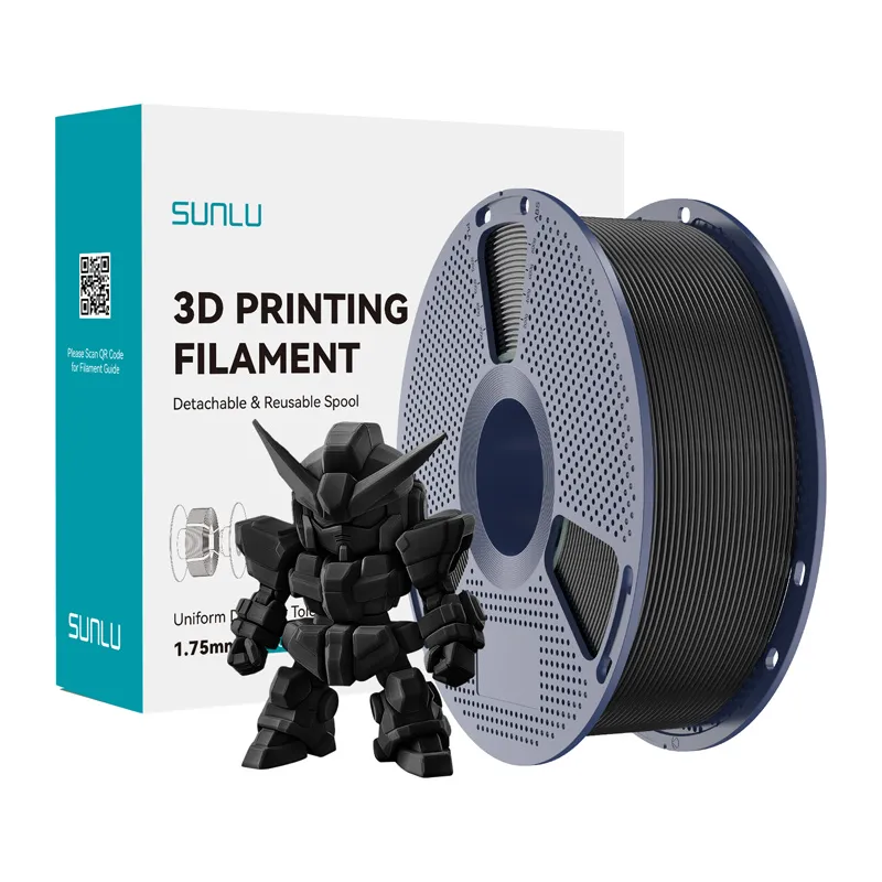 Sunlu PLA+ 2.0 filament (Must) universaalne
