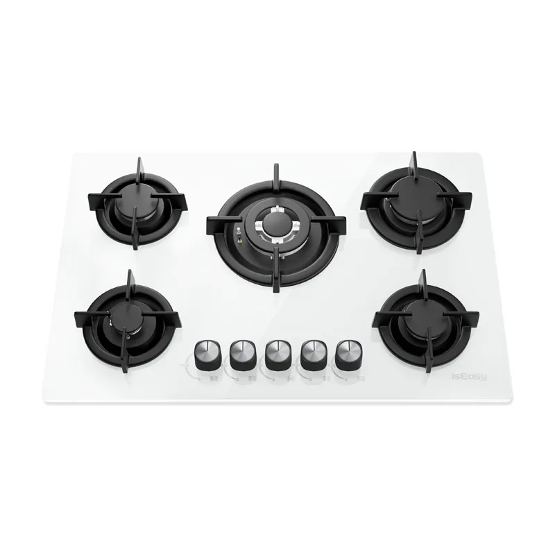 ISEASY MGBG-775 gaasipliit 5 põletiga (valge) universaalne