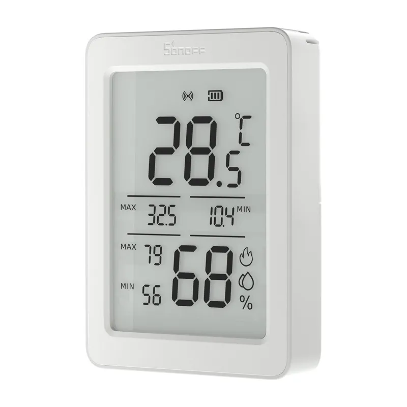 Sonoff AirGuard TH SNZB-02DR2 ZigBee LCD Temperatuuri ja Niiskuse Sensor Universaalne