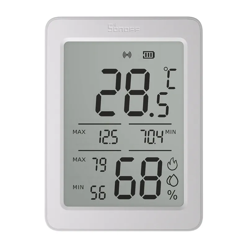 Sonoff AirGuard TH SNZB-02DR2 ZigBee LCD Temperatuuri ja Niiskuse Sensor Universaalne