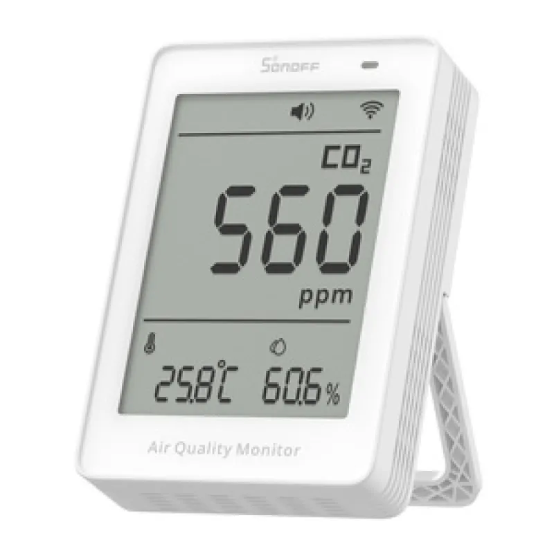 Sonoff AirGuard CO2 SAWF-08P WiFi LCD Õhukvaliteedi Mõõtur universaalne