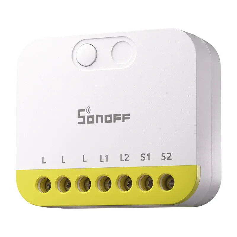 Kaksikanaliline mini lüliti ilma N Sonoff MINI-ZB2GS-L ZigBee universaal
