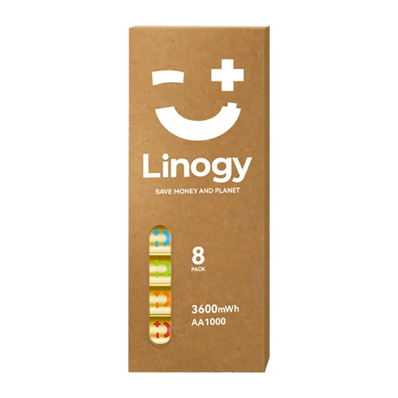 LINOGY AA Li-ion Pro akupatareide komplekt - 8-osaline universaalne komplekt