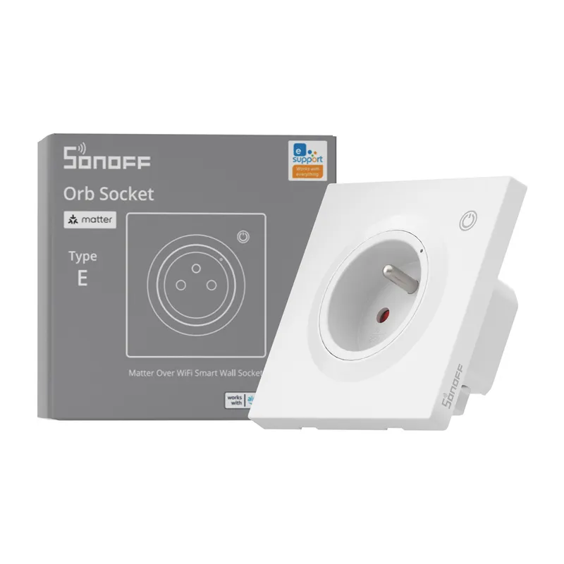 Sonoff WS01TPE-E WiFi-älykäs seinäpistorasia (Type E) universaali