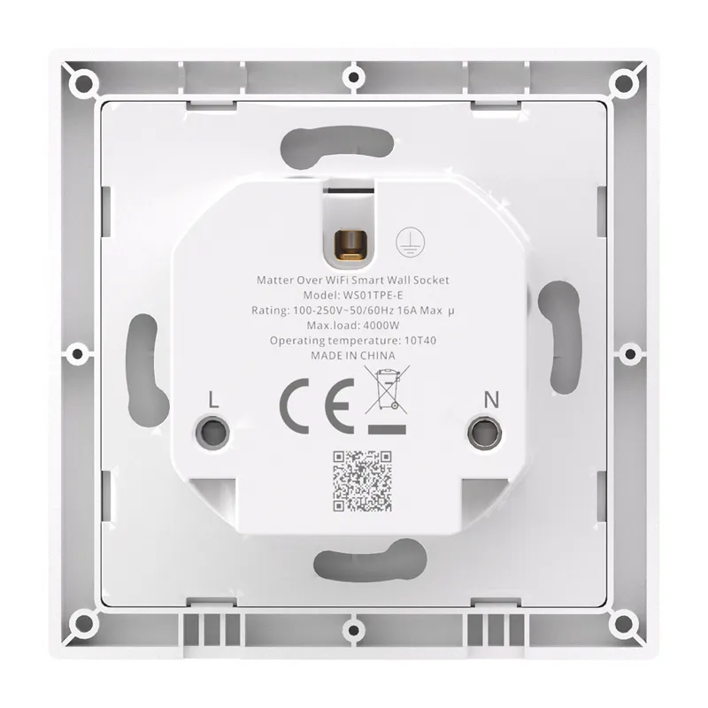 Sonoff WS01TPE-E WiFi-älykäs seinäpistorasia (Type E) universaali