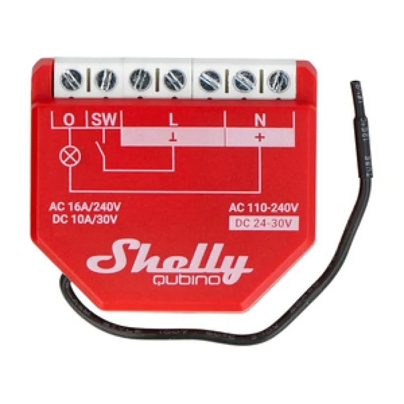 Shelly Qubino Wave1PM Ohjain, 1-kanavainen, Z-Wave (Tehonmittaus) universaali