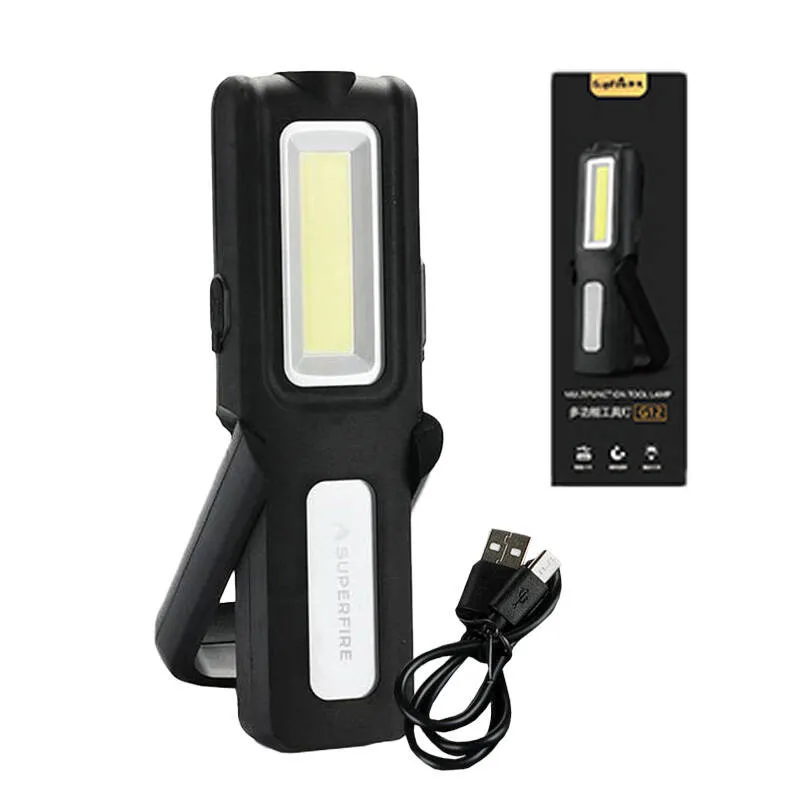 Töötoast taskulamp Superfire G12, 566lm, USB universaalne