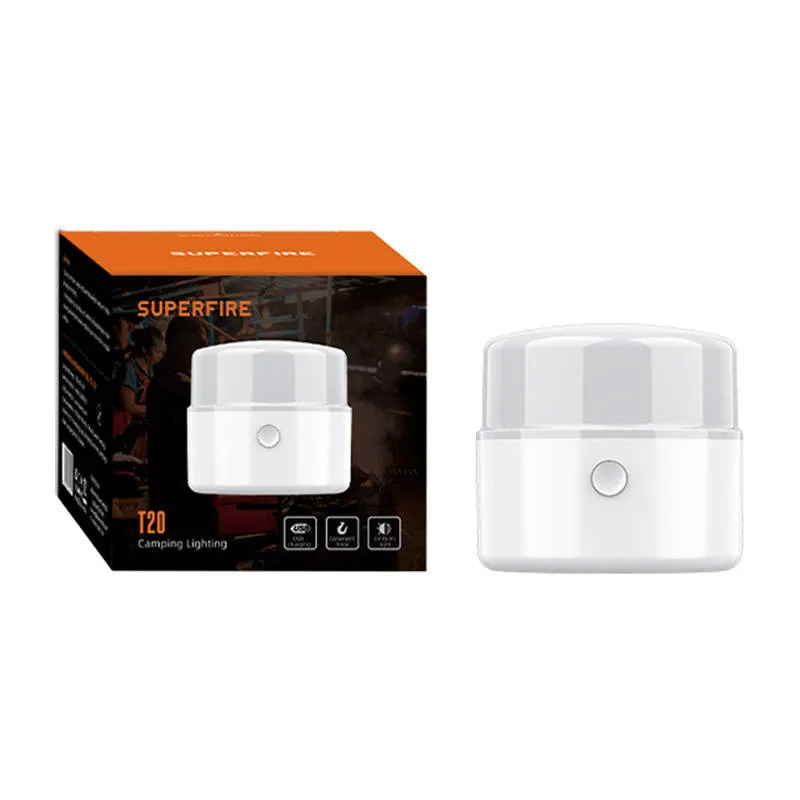 Kamp-lamp Superfire T20, 180lm, USB universaal