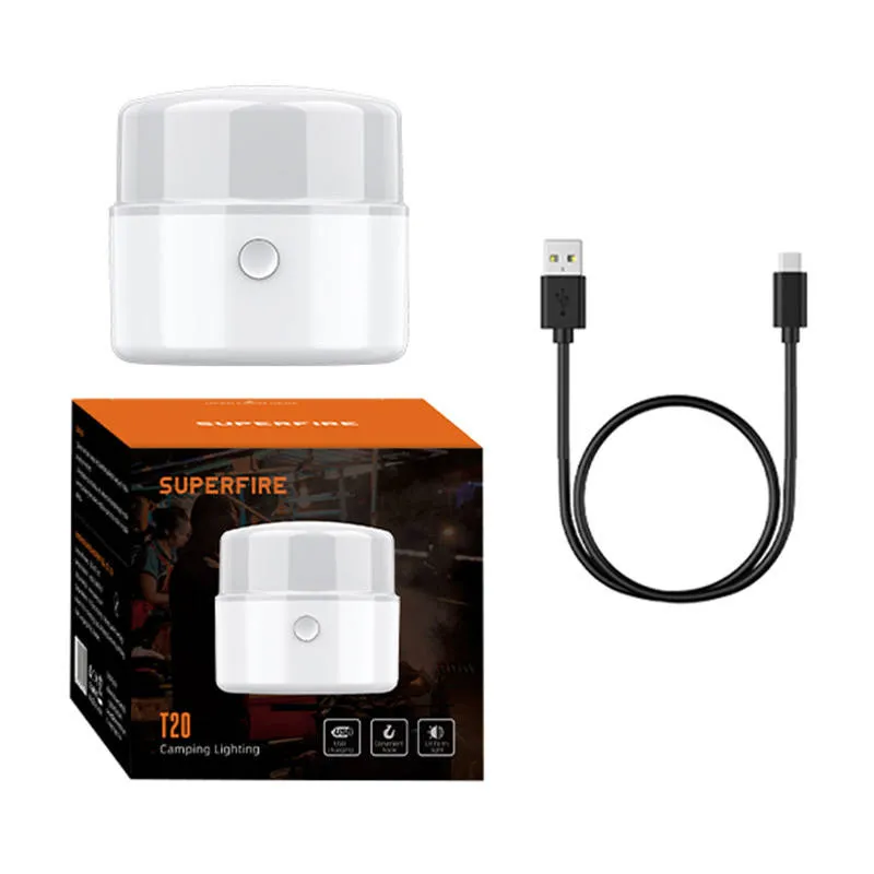 Kamp-lamp Superfire T20, 180lm, USB universaal