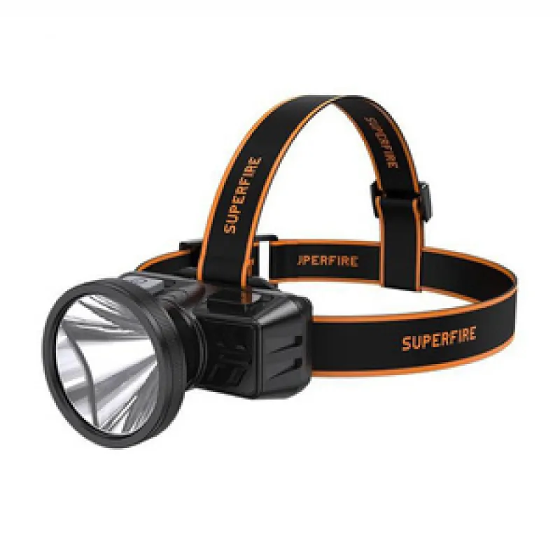 Superfire HL51 pealamp, 160 lm, micro-USB, 4 režiimi, 300 m universaalne