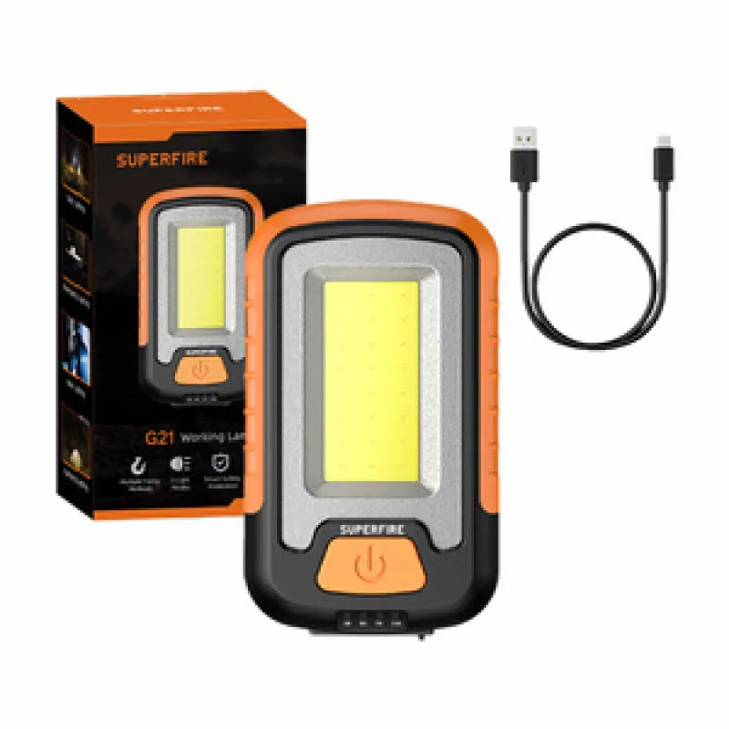 Superfire G21 töövalgusti, 650lm, USB universaalne
