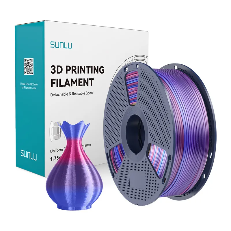 Sunlu PLA+ Silk Filament (Rainbow 02) universaalne