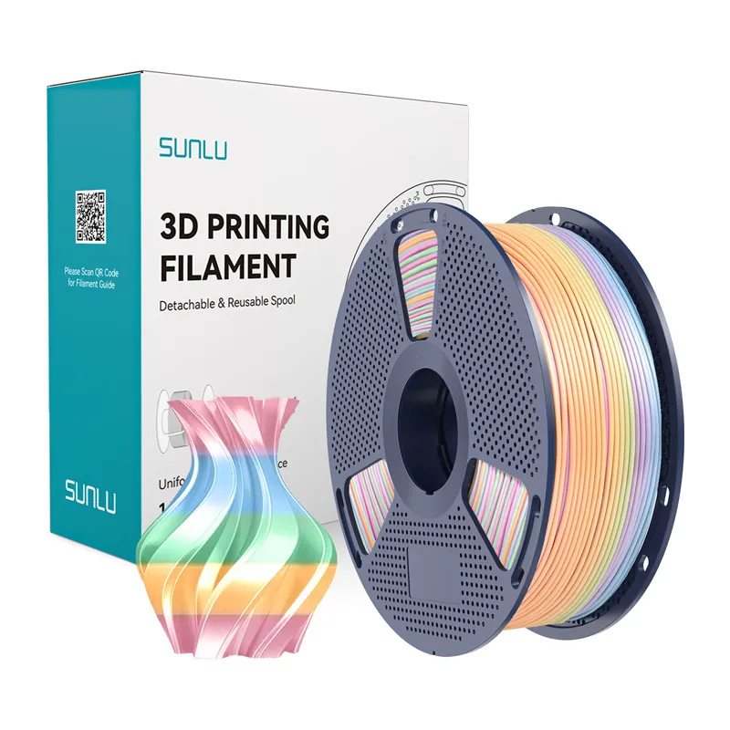 Sunlu PLA+ Silk Filament (Rainbow) 04 universaalne