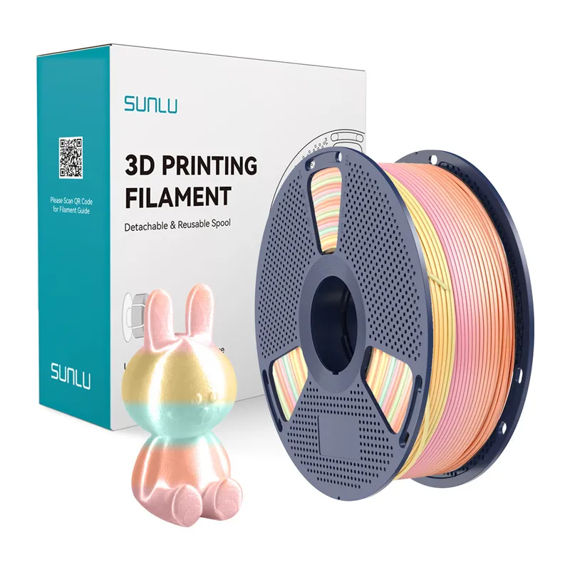Sunlu PLA+ Silk Filament (Rainbow) 05 universaalne