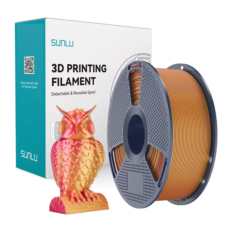 Sunlu PLA+ Silk Topeltvärviline filament (Punane ja Kuld) universaalne
