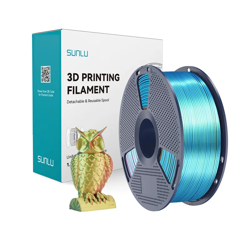 Sunlu PLA+ Silk Tri-Color Filament (punane, kollane ja roheline) universaalne